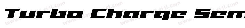 Turbo Charge Semi Italic字体转换